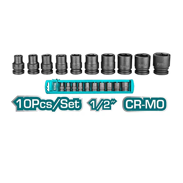 1/2" Bộ đầu tuýp 10 chi tiết 38mm Total THISTD12101 3 1 2 bo dau tuyp 10 chi tiet 38mm total thistd12101 1676538501