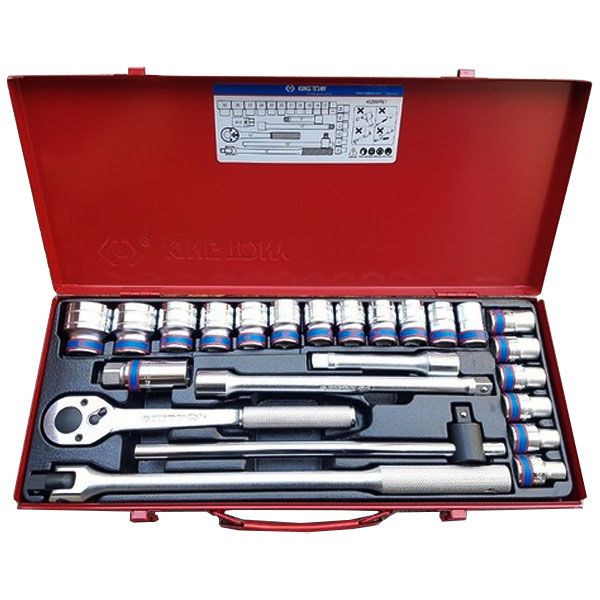 1/2'' bộ tuýp 24 chi tiết hệ inch Kingtony 4026SR01
