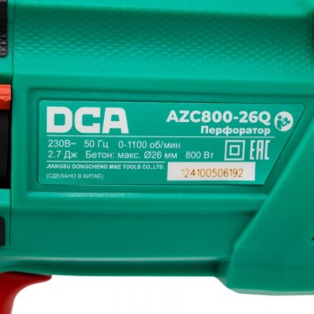 2.7J Máy khoan bê tông 800W DCA AZC800-26Q 12 2.7J Máy khoan bê tông 800W DCA AZC800-26Q - Ảnh 12
