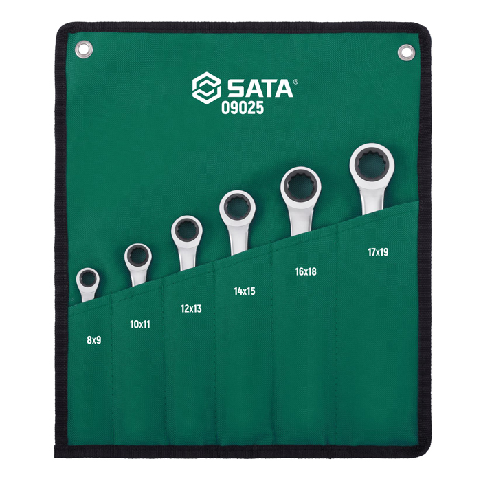8-19mm Bộ cờ lê 2 đầu vòng SATA 09025 3 8-19mm Bộ cờ lê 2 đầu vòng SATA 09025 - Ảnh 3