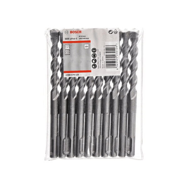 Bộ 10 mũi khoan SDS Plus-1 (8x160mm) Bosch 2608579123 2 bo 10 mui khoan sds plus 1 8x160mm bosch 2608579123 1751301401