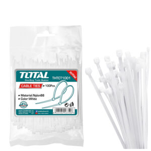 Bộ 100 dây rút nhựa trắng Total THTCT2001 200x3.6mm