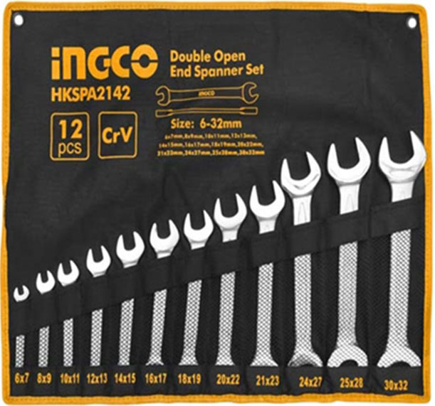 Bộ 12 cờ lê hai miệng Ingco HKSPA2142 3 bo 12 co le hai mieng ingco hkspa2142 1612427725