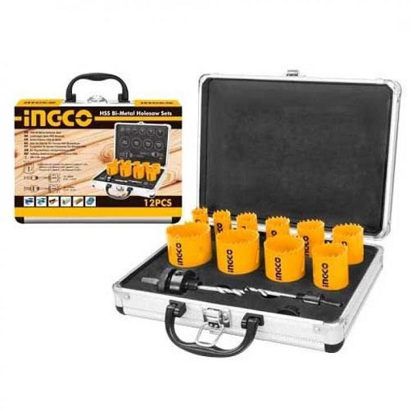 Bộ 12 mũi khoét kim loại Ingco AKH0121 2 bo 12 mui khoet kim loai ingco akh0121 1611629678