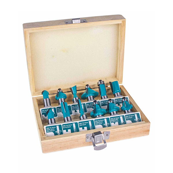 Bộ 12 mũi phay gỗ 1/2"(12.7mm) TACSR0102121