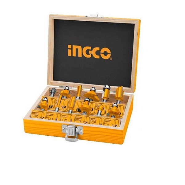 Bộ 12 mũi phay gỗ Ingco AKRT12121