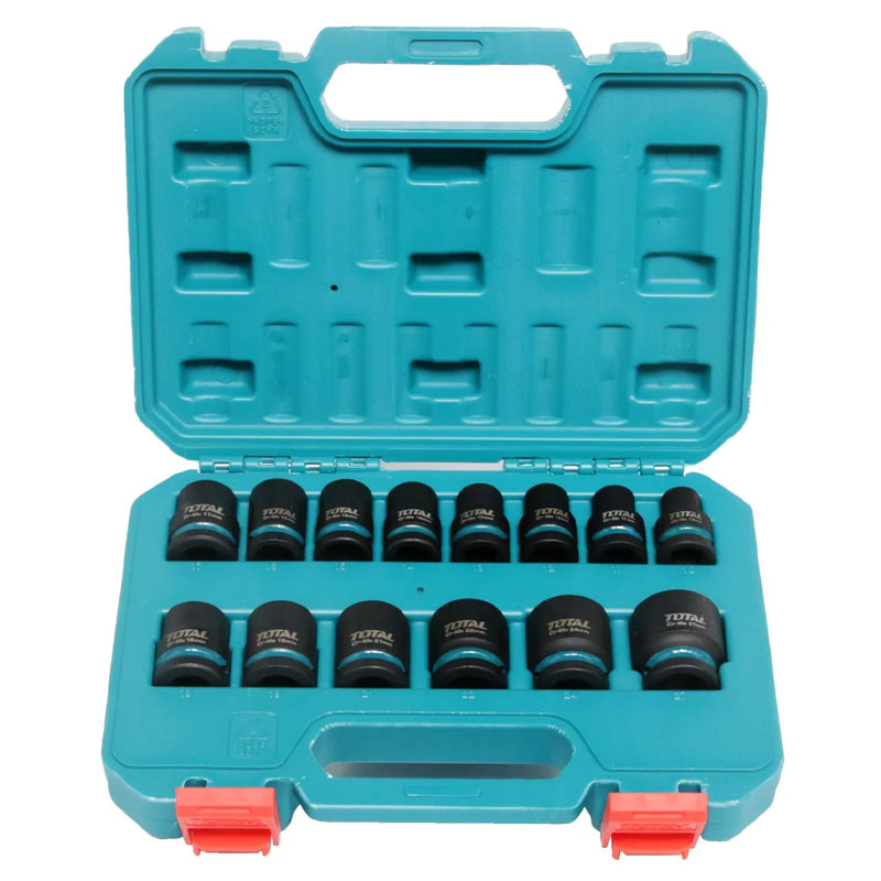 Bộ 14 đầu tuýp 1/2"DR Total THISTD12141 (10-27mm)