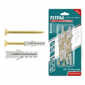 Bộ 15 tắc kê và vít ST4.0x40mm Total WJSPK4504512