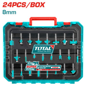 Bộ 24 mũi phay đuôi 8mm Total TACSR12408