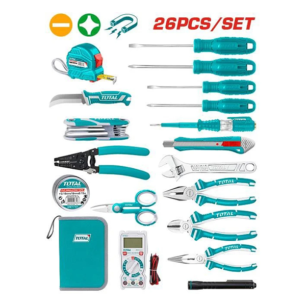 Bộ 26 công cụ dùng cho thợ điện Total TKETS0261 2 bo 26 cong cu dung cho tho dien total tkets0261 1703575714