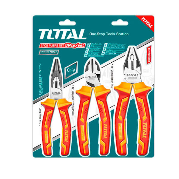 Bộ 3 kềm cách điện TOTAL THT2K0302