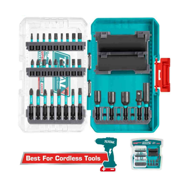 Bộ 33 đầu tuýp và mũi vít Total TACSDL63306 (Thép Cr-mo) 2 bo 33 dau tuyp va mui vit total tacsdl63306 thep cr mo 1730192079