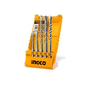 Bộ 5 mũi khoan bê tông đuôi gài Ingco AKD2052