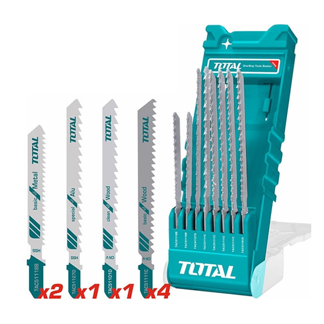 Bộ 8 lưỡi cưa lọng nhôm, gỗ và kim loại Total TACSD7386 2 bo 8 luoi cua long nhom go va kim loai tacsd7386 1717740995