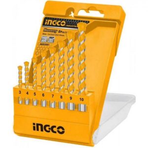 Bộ 8 mũi khoan bê tông đuôi trơn Ingco AKD3081