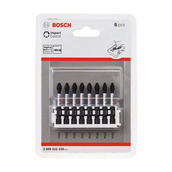 Bộ 8 mũi vít PH 2 dài 50mm Bosch 2608522330