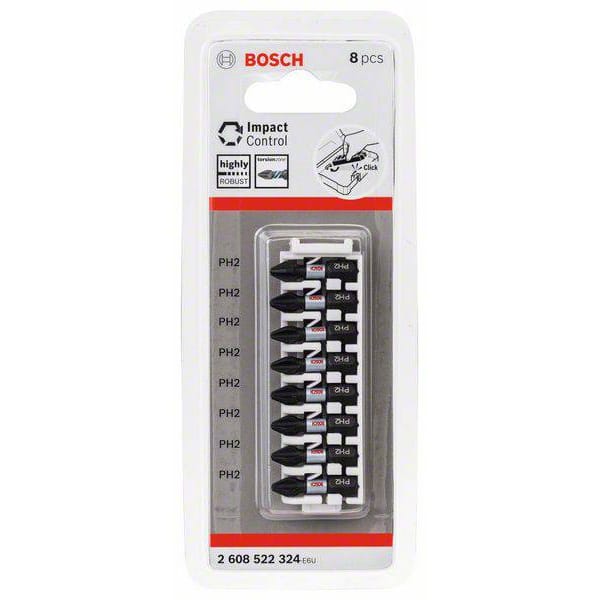 Bộ 8 mũi vít PH 2 ngắn 25mm Bosch 2608522324 3 Bộ 8 mũi vít PH 2 ngắn 25mm Bosch 2608522324 - Ảnh 3