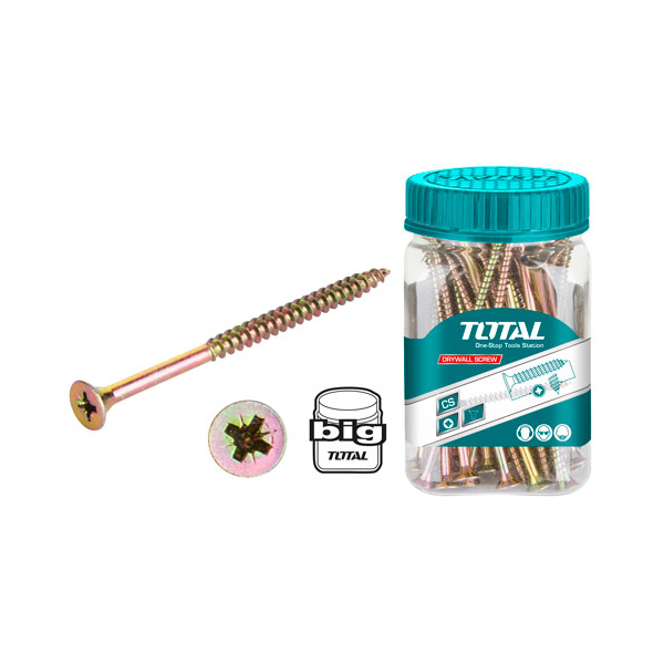 Bộ 80 vít bắt gỗ đầu bằng Total WJBS5008011 (ST 5.0x80mm)