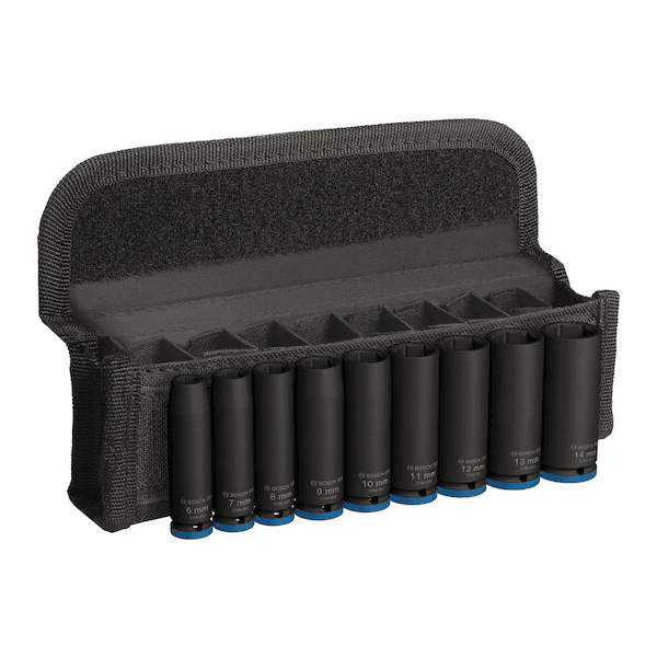 Bộ 9 đầu tuýp 50mm 1/4'' Bosch 2608003035