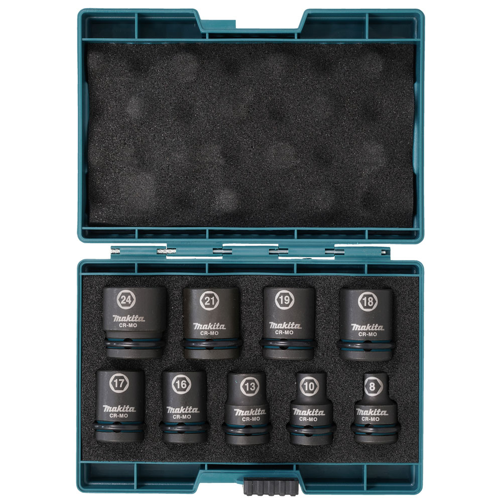 Bộ 9 đầu tuýp mở bu lông 1/2" Impact Black Makita E-16564 3 bo 9 dau tuyp mo bu long 1 2 impact black makita e 16564 1753261824