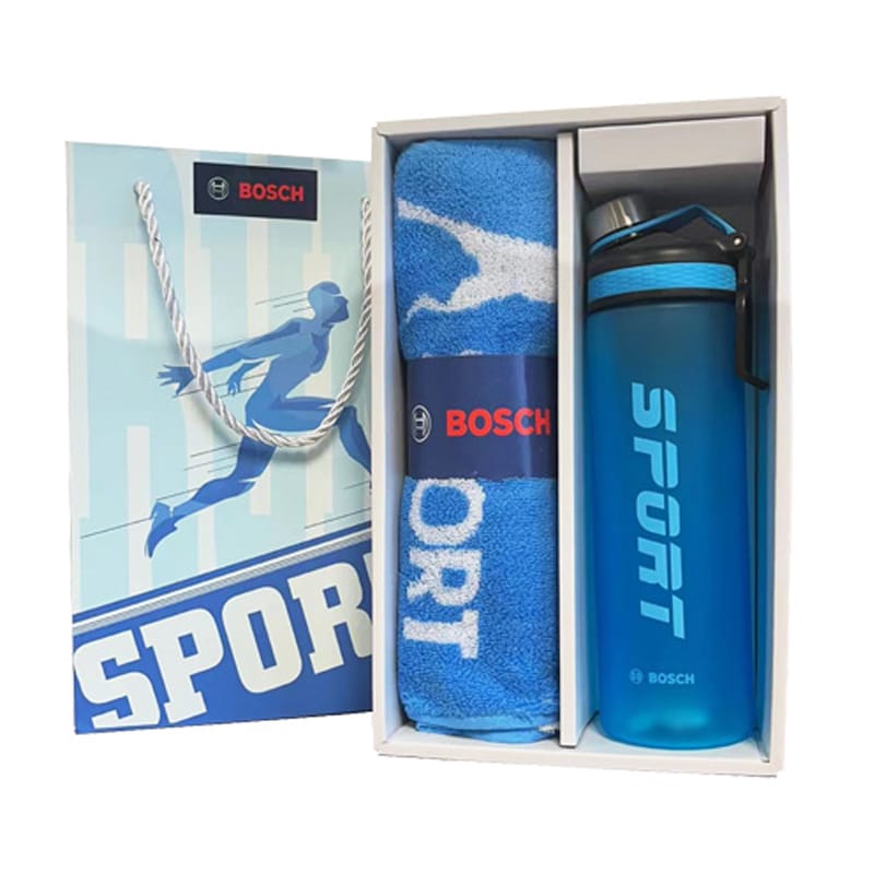 Bộ bình nước và khăn thể thao Bosch Sportkit 2 bo binh nuoc va khan the thao bosch sportkit 1757923587