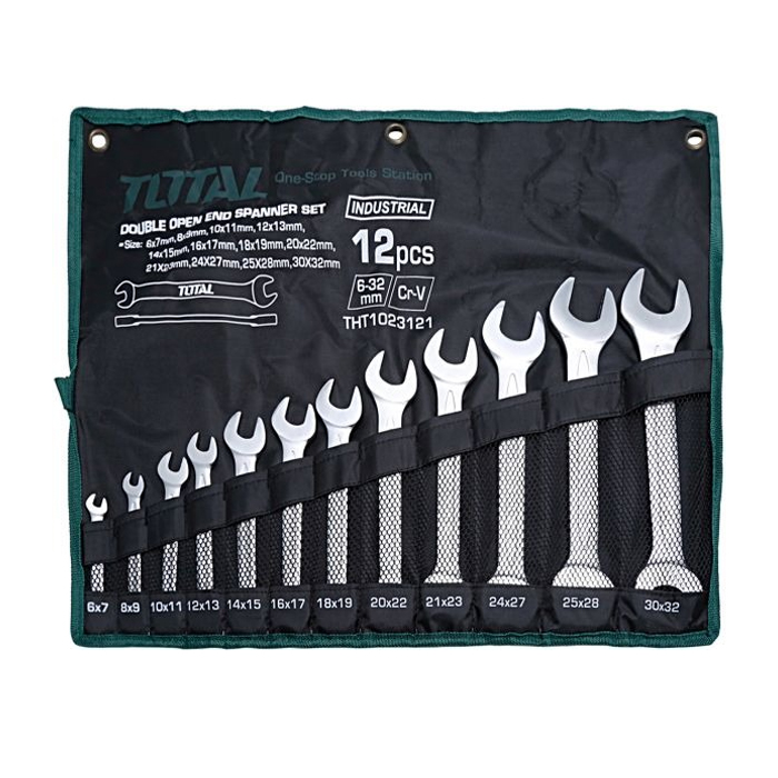 Bộ cờ lê hai đầu miệng 12 chi tiết Total THT1023121 6-32mm 3 bo co le hai dau mieng 12 chi tiet total tht1023121 6 32mm 1720497194