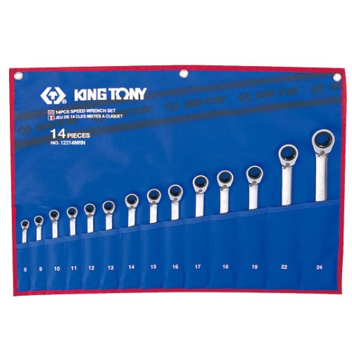 Bộ cờ lê vòng miệng 14 cái hệ mét Kingtony 122A14MR 8-24mm 2 bo co le vong mieng 14 cai he met kingtony 12214mr 8 24mm