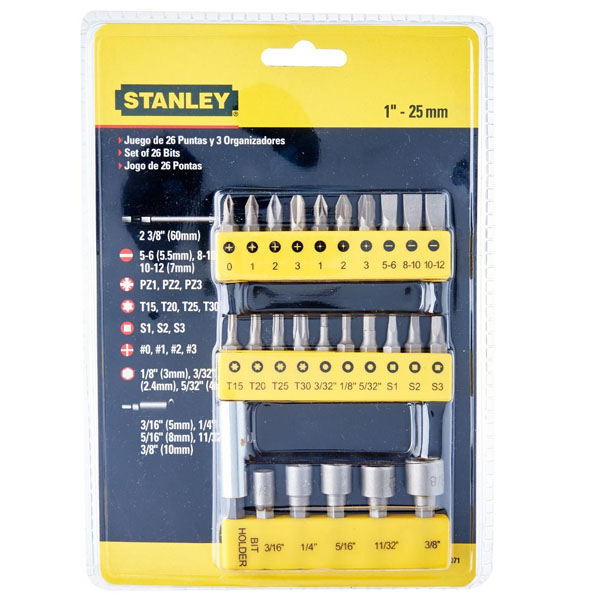 Bộ đầu vít Stanley 68-071-23 (29 chi tiết) 3 bo dau vit stanley 68 071 23 29 chi tiet 1714727512