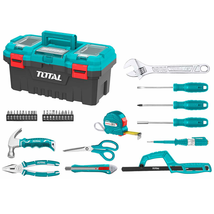 Bộ đồ nghề 32 chi tiết (thùng nhựa) Total THKTHP20326 2 bo do nghe 32 chi tiet thung nhua total thkthp20326 1720499159