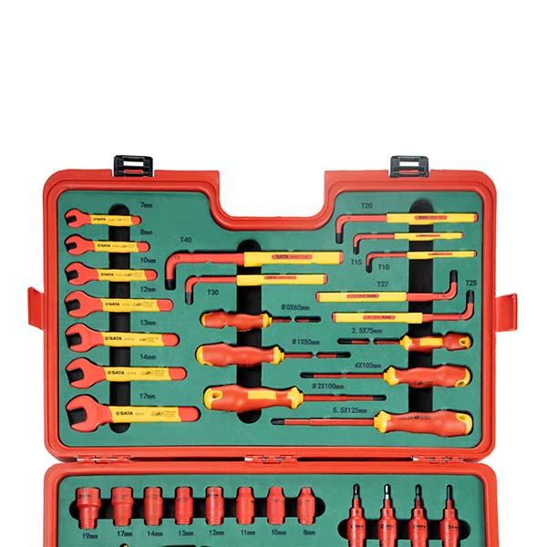 Bộ dụng cụ cách điện 1000V 39 chi tiết Sata 09933 2 Bộ dụng cụ cách điện 1000V 39 chi tiết Sata 09933 - Ảnh 2