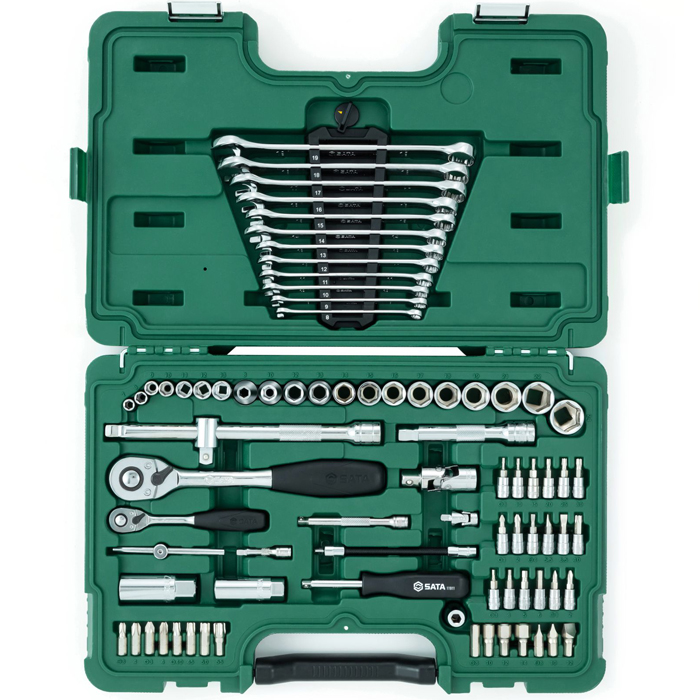 Bộ dụng cụ sửa chữa cơ khí ô tô 80 chi tiết Sata 09518 3 Bộ dụng cụ sửa chữa cơ khí ô tô 80 chi tiết Sata 09518 - Ảnh 3