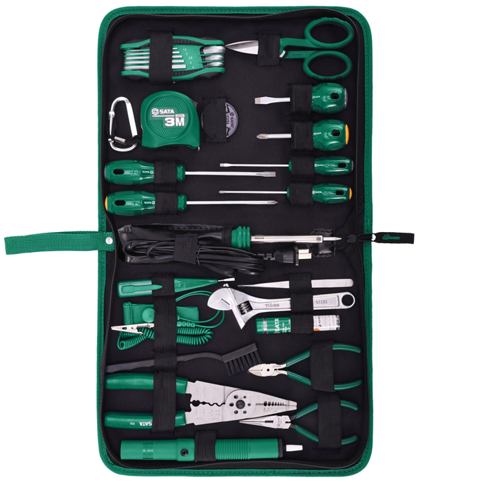 Bộ dụng cụ sửa chữa điện 28 chi tiết SATA 03760