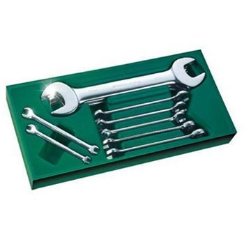 Bộ khay cờ lê 10 chi tiết: cờ lê vòng miệng Sata 09904 2 bo khay co le 10 chi tiet co le vong mieng sata 09904