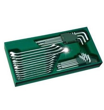 Bộ khay cờ lê vòng miệng và lục giác 30 chi tiết Sata 09906 16 bo khay co le vong mieng va luc giac 30 chi tiet sata 09906