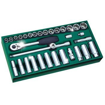 Bộ khay đầu tuýp 33 chi tiết Sata 09902 (3/8")