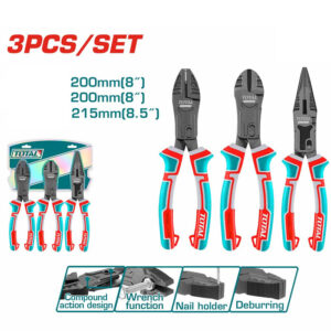 Bộ kìm đa năng trợ lực 3 chi tiết Total THT2CK231S
