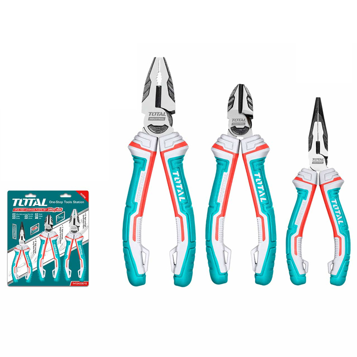 Bộ kìm điện, kìm cắt và kìm nhọn cao cấp 3 chi tiết Total THT2K0301S 3 bo kim dien kim cat va kim nhon cao cap 3 chi tiet total tht2k0301s 1721273952