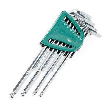 Bộ lục giác bi dài 12 chi tiết (hệ inch) Sata 09102 6 Bộ lục giác bi dài 12 chi tiết (hệ inch) Sata 09102 - Ảnh 6