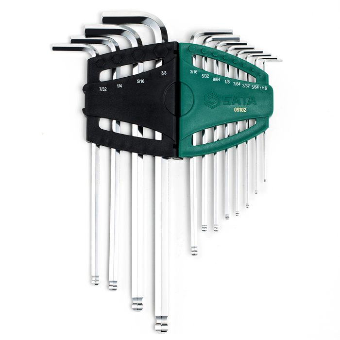 Alternative view of Bộ lục giác bi dài 12 chi tiết (hệ inch) Sata 09102