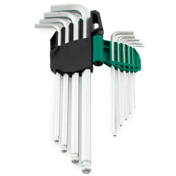 Bộ lục giác bi loại dài , 9 chi tiết, hệ mét Sata 09101A 7 Bộ lục giác bi loại dài , 9 chi tiết, hệ mét Sata 09101A - Ảnh 7