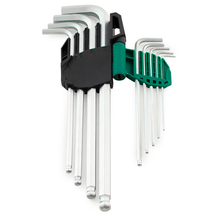 Bộ lục giác bi loại dài , 9 chi tiết, hệ mét Sata 09101A 3 Bộ lục giác bi loại dài , 9 chi tiết, hệ mét Sata 09101A - Ảnh 3