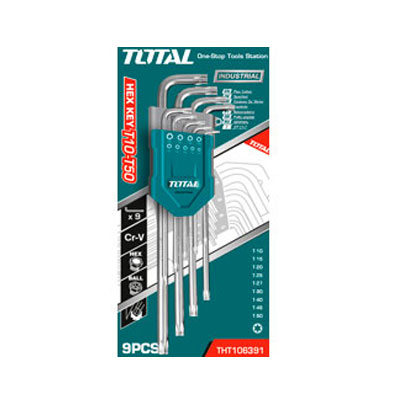 Bộ lục giác bông dài 9 chi tiết Total THT106391 T10-T50
