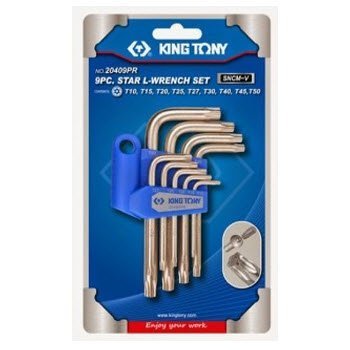 Bộ lục giác bông lỗ 9 cây ngắn Kingtony 20409PR