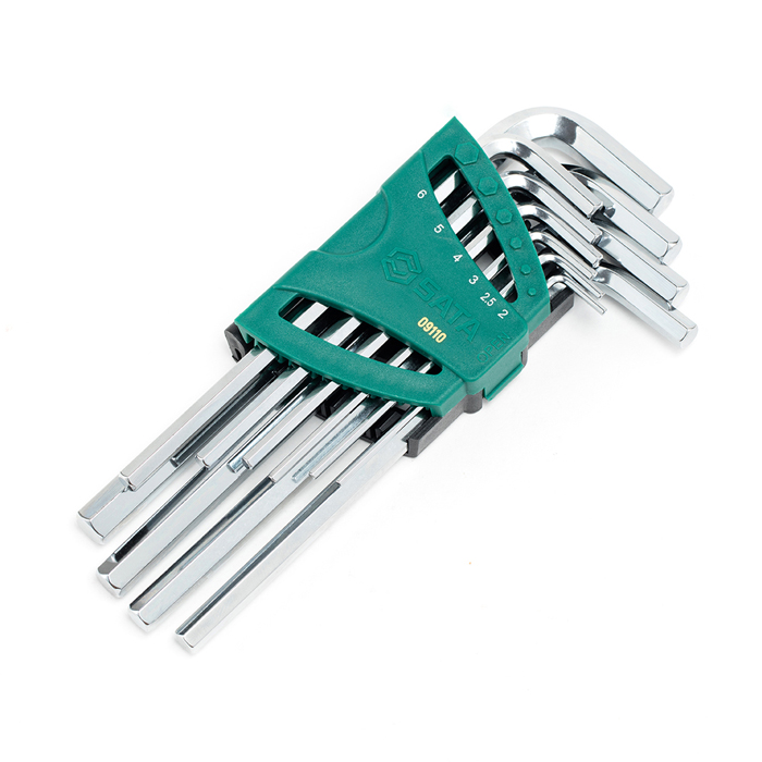Bộ lục giác đầu bằng dài 10 chi tiết SATA 09110 3 Bộ lục giác đầu bằng dài 10 chi tiết SATA 09110 - Ảnh 3