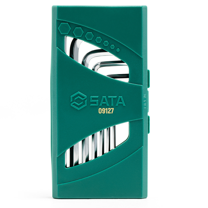 Alternative view of Bộ lục giác đầu bi ngắn 7 chi tiết SATA 09127