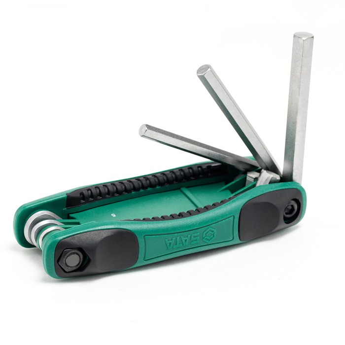 Bộ lục giác gập 8 chi tiết Sata 09121 4 Bộ lục giác gập 8 chi tiết Sata 09121 - Ảnh 4