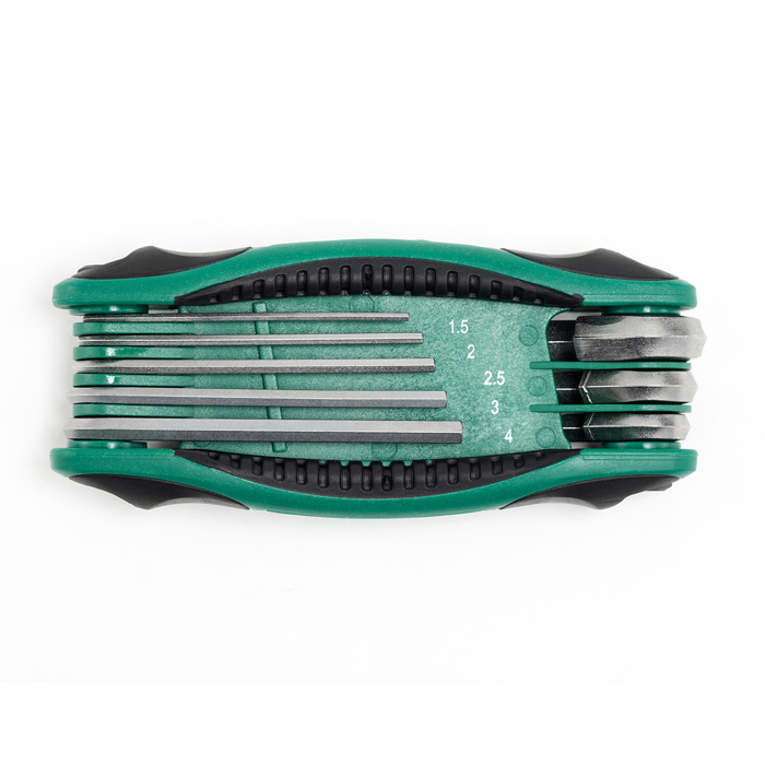 Bộ lục giác gập 8 chi tiết Sata 09121 3 Bộ lục giác gập 8 chi tiết Sata 09121 - Ảnh 3