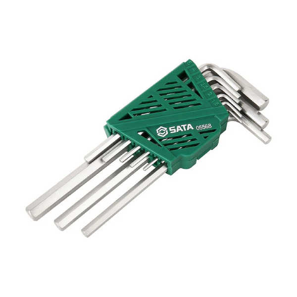 Bộ lục giác loại dài 9 chi tiết SATA 05568