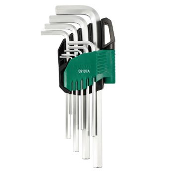 Bộ lục giác tay cầm dài 9 chi tiết Sata 09107A 6 Bộ lục giác tay cầm dài 9 chi tiết Sata 09107A - Ảnh 6