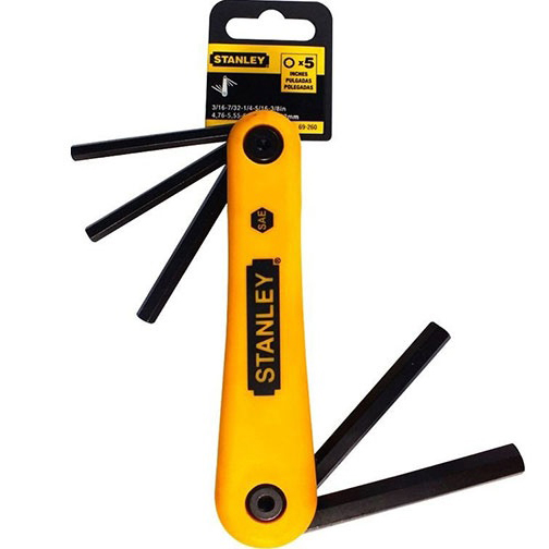 Bộ lục giác xếp đầu bằng 5 chi tiết Stanley 69-260